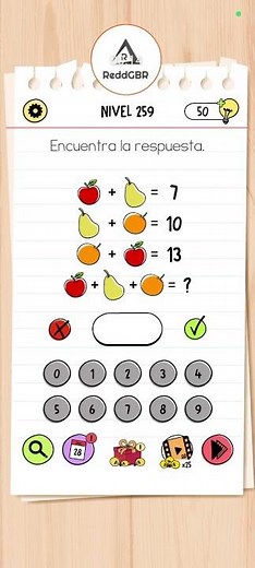 Brain Test All Star AS Nivel 259 - Encuentra la respuesta