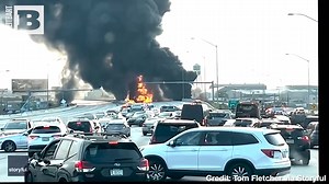 A massive fire underneath I-95, caused by a burning tanker truck, ended up collapsing part of the major interstate in Philadelphia, Pennsylvania, on Sunday. | Breitbart