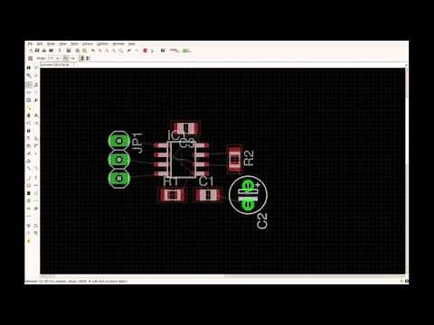 Use EagleCAD to make a 555 timer schematic and PCB.