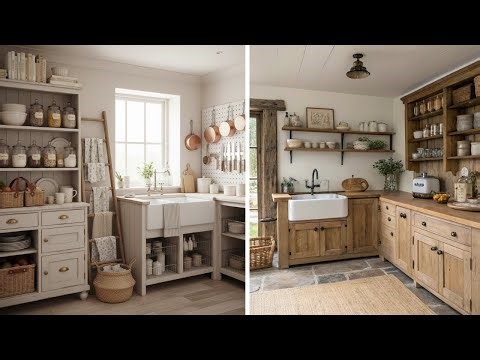 Vintage Small Country Kitchen Ideas | Space-Saving Hacks for Cozy Homes.