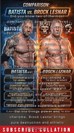 Batista vs Brock Lesnar wwe