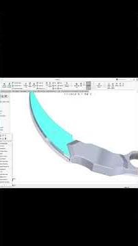 Karambit knife in solidworks #shorts #knife #karambitknife #solidworks