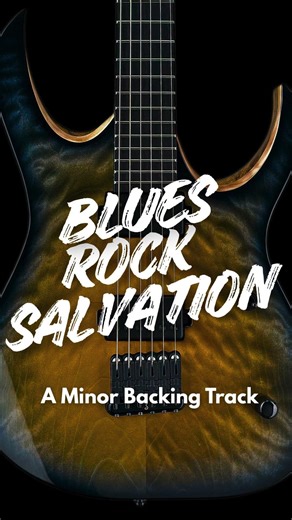 Blues Rock Salvation Guitar Backing Track In A Minor #rockonjamtracks
