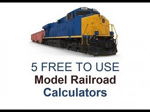 Free Calculators For Model Railroads and Scale Trains