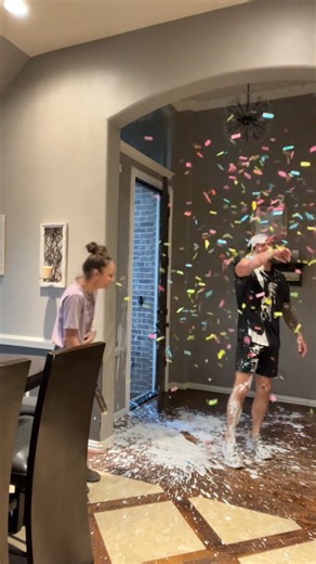 A playful balloon moment