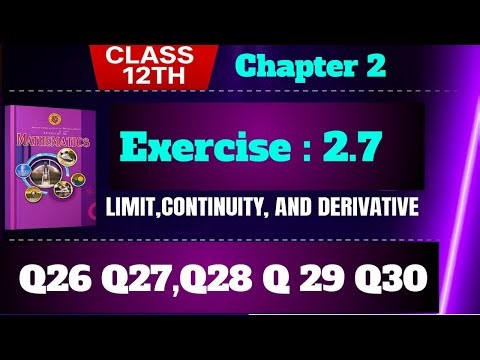Exercise 2.7 ||Class12th |ex2.7federal board maths|Class12 || ex 2.7 || Q26 ,Q27, Q28 Q29 Q30