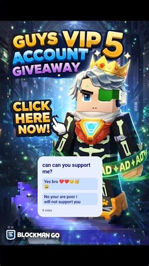 😱 FREE VIP ACCOUNT GIVEAWAY in Blockman GO! CLAIM NOW ⚡ LIMITED TIME ONLY! | Saitama blockmango 🔥🔥😍😍
