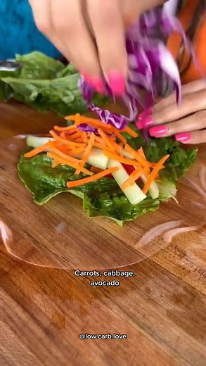 EASY SPRING ROLLS 🤤❤️ #springroll ##recipes | Low Carb Love