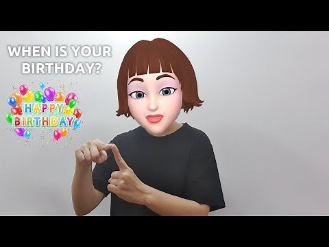 American Sign Language (ASL) Lesson: When Is Your Birthday?