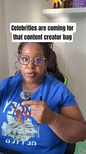 Content creators, celebrities are coming for your bag. TIGHTEN UP! #podcast