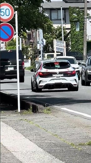 国道1号線で撮影した.ルノー.メガーヌRS!!🔥🔥🔥