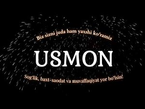 Usmon ismiga video - YouTube