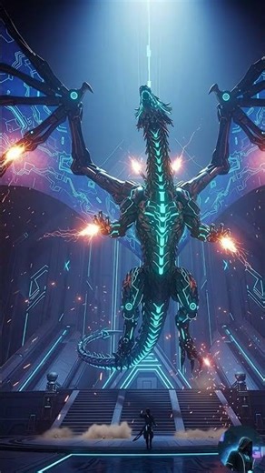 Meet the Robo Dragon Guardian Protector of the Neon Future