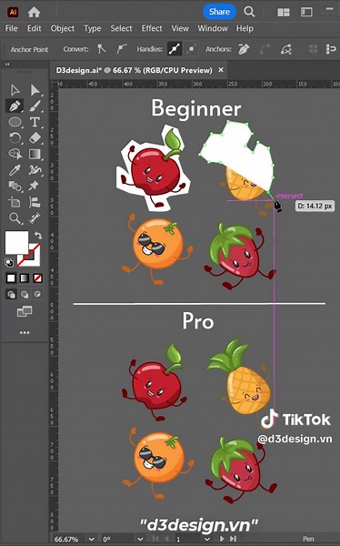 Create vector sticker effects scripts #d3design #illustration #adobeillustrator #LearnOnTikTok #design #adobe