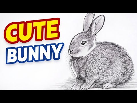 Cute Bunny Drawing 🐰 | Realistic Rabbit Pencil Sketch | Easy & Satisfying Art