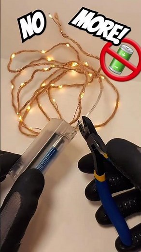 -DIY- NO More Batteries! - Power LED String lights with USB