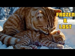 Mama Cat Rescues Frozen Kitten in Blizzard