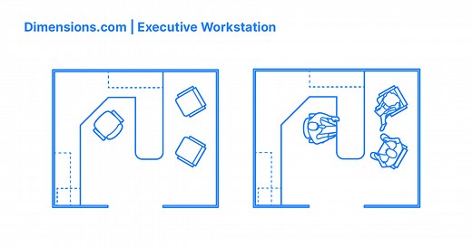 Executive Workstation | Cubicle Dimensions & Drawings | Dimensions.com