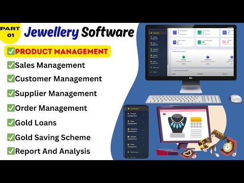 Jewellery Management Software Part 1 | Product Management, Barcode & Dashboard Tutorial