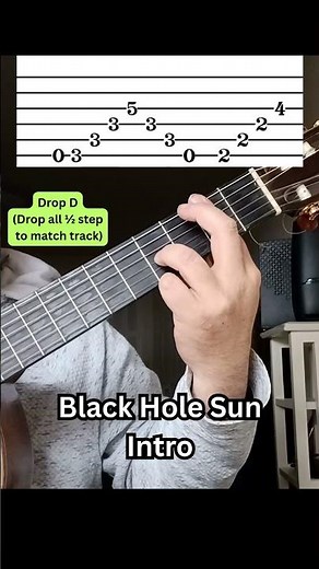 Black Hole Sun Intro Guitar Lesson