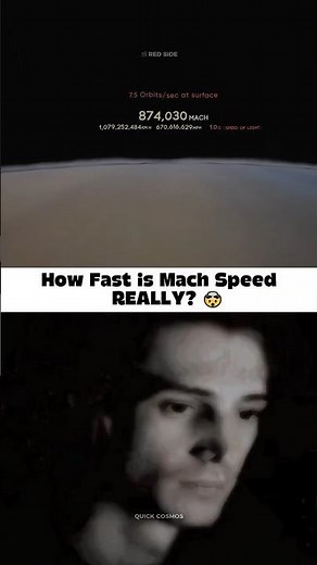 How Fast Is Mach Speed REALLY ?😱☠️ #space #physics #shorts