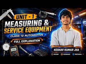 Class 12 Automotive | Unit 1- Measuring & Service Equipment | Full Explanation | Keshav Kumar Jha