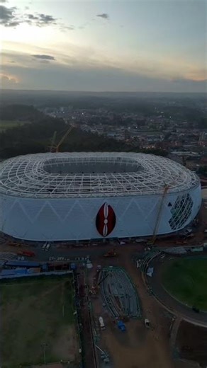 Raila Odinga Stadium shield installation progress.#youtubeshorts #sports#talent #@whatmakeskenya