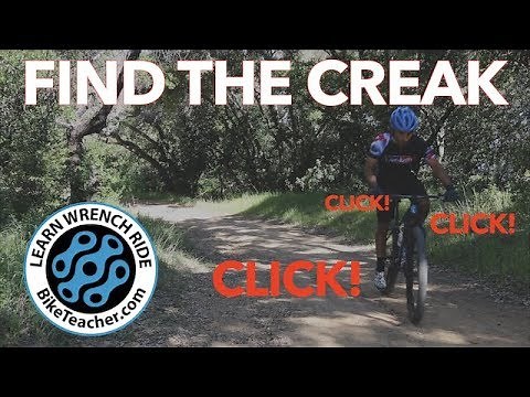 How to diagnose a creaking bottom bracket, pedal, chainring or crankset.