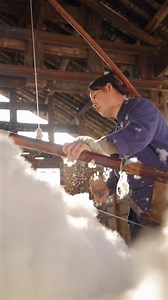 The satisfying art of traditional cotton fluffing | Village Lifestyle Vlog