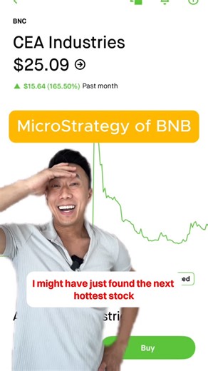 Eric Pan on Instagram: "CEA Industries Inc (BNC) has made a dramatic pivot into the crypto space by announcing plans to build the world’s largest publicly traded BNB treasury company. With its new $160m purchase, this makes it the largest corporate holder of BNB. Leveraging a $500 million private placement, the company rebranded its ticker to BNC and is positioning itself as the leading SEC-compliant vehicle for institutional and retail investors to gain exposure to BNB. This video is for educat