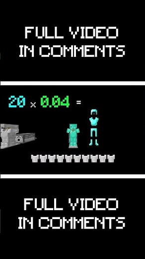 How Minecraft Armor Works...