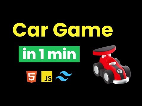 I Build Car Racing Game Using Javascript & Html & tailwind css