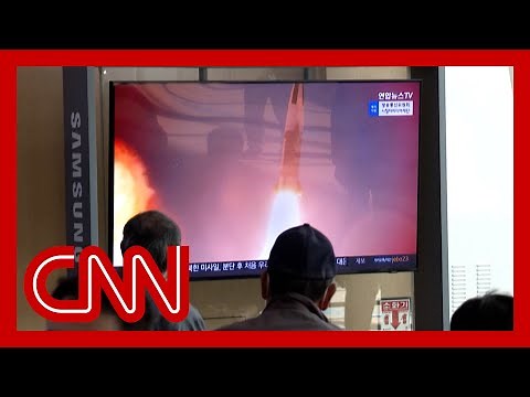 See air raid siren interrupt TV broadcast in South Korea