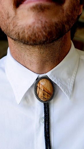 381K views · 30K reactions | Getting married in the desert means you gotta wear a bolo tie sorry I don’t make the rules . . . #woodworking #diy #jewelrymaking | Justinthetrees | Facebook