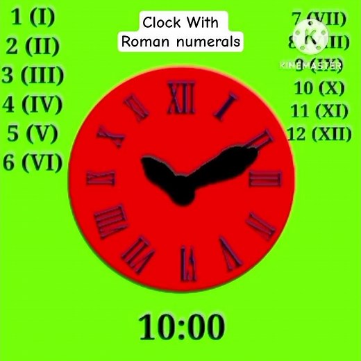 Clock with roman numerals #romannumerals