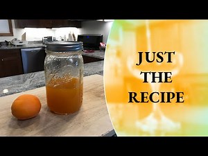 How to Make Apricot Syrup - Just the Recipe - Homemade Syrup - Syrups at Home