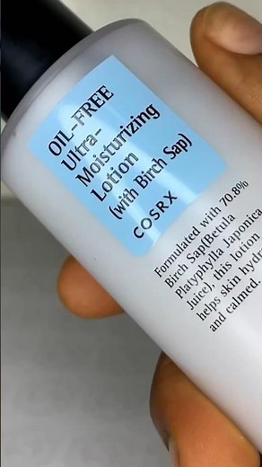 Best moisturizer for oily skin: Cosrx Oil-Free Ultra-Moisturizing Lotion (with Birch Sap)