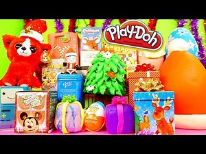 Play Doh Eggs Surprise Toys Christmas Videos Special Blind Boxes Kinder Joy Disney Cars Toy Club