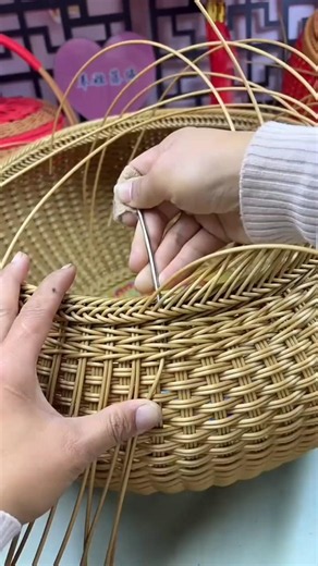 Handmade Craft DIY: Clever Tool Technique for Finely Weaving Basket Edges