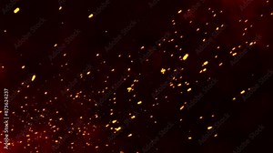 Fire sparks particles background. Grunge fire particle background. Flying fire particle background