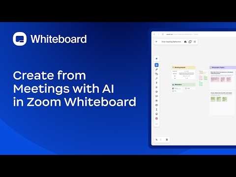 Introducing Create from Meetings with AI in Zoom Whiteboard