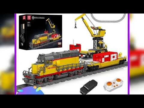 A must-have product! Mould King 12027 Technical Train Building Block Remote Control EMD SD40-2 Die