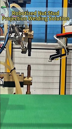 Robotized Nut Stud Projection Welding Workstation