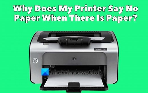 Why Does My Printer Say No Paper When There Is Paper? - Troubleshooting Guide - How To Fix It
