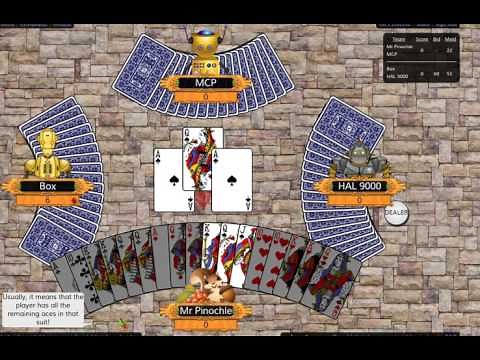 Double Deck Pinochle and the ace on ace leadback