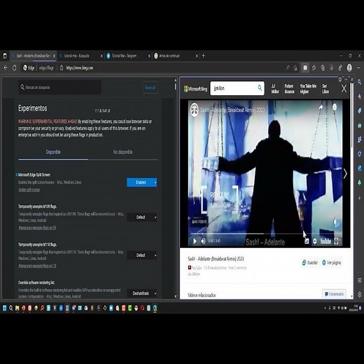 Cómo activar dividir Pantalla en Edge