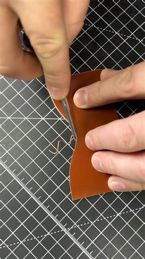 Edge chamfering on the front side is easily one of my favorite parts of the leathercraft process