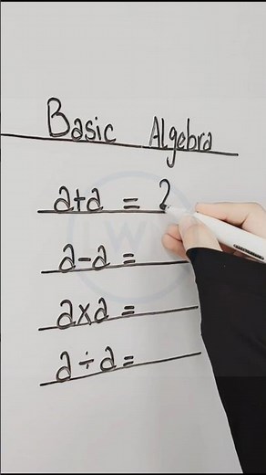 Basic Algebra Rules Explained: Addition, Subtraction, Multiplication, and Division #maths #basicmath