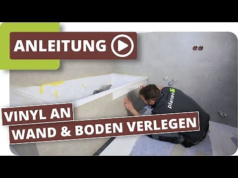 Sealing the bathroom – laying vinyl on the walls and floor