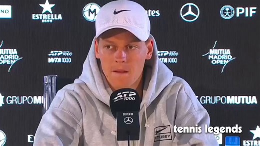 🎙️"You're using a lot of dropshots, is it because Alcaraz is not here or to stop the ball?"🦊 "It's a part of the game Im trying to improve, I am definitely not on Carlos' level, that's for sure. But I am still trying. It's good for my game to mix it up"
